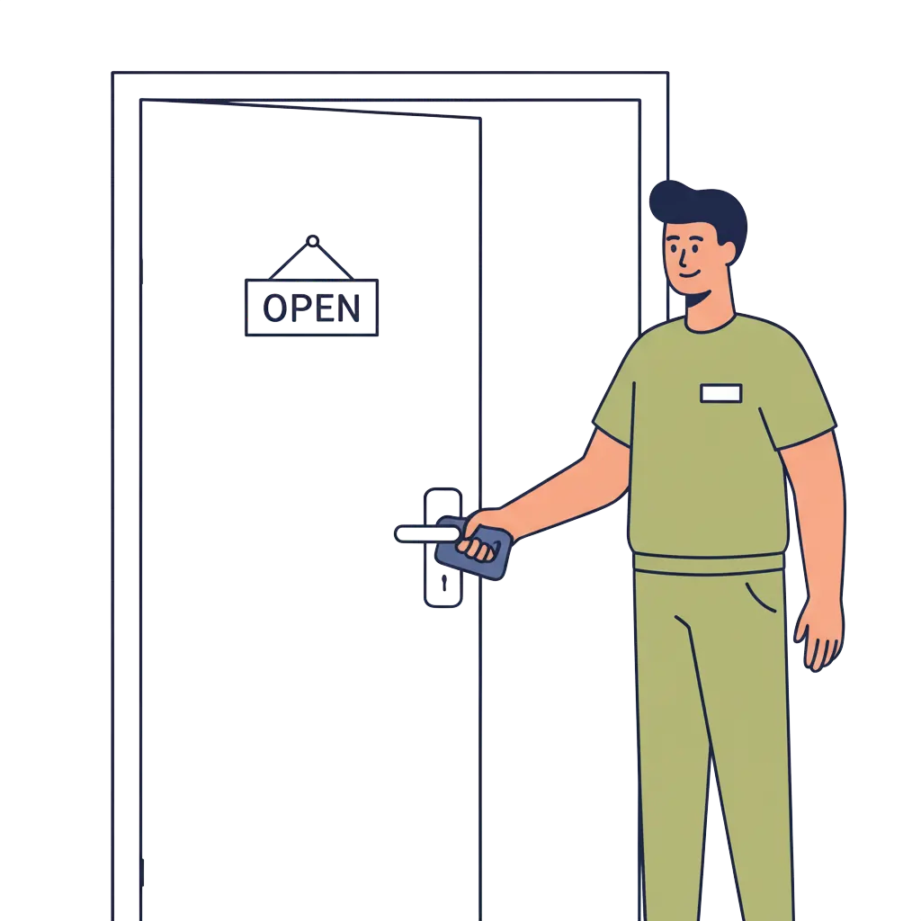 Schlüssel übergeben